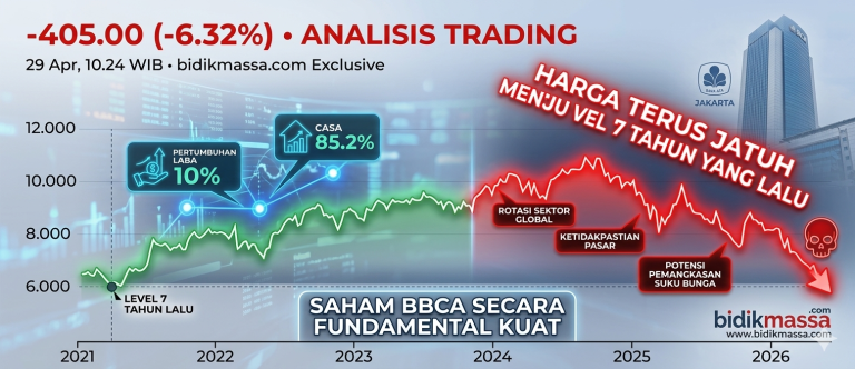 harga saham bbca jatuh menuju 7 tahun lalu