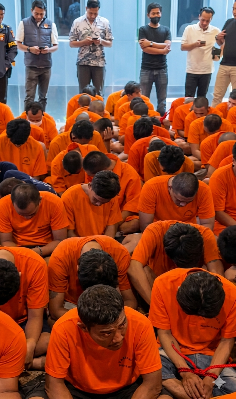 Begal 173 orang ditangkap