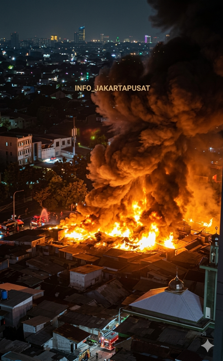 Kebakaran di Kemayoran