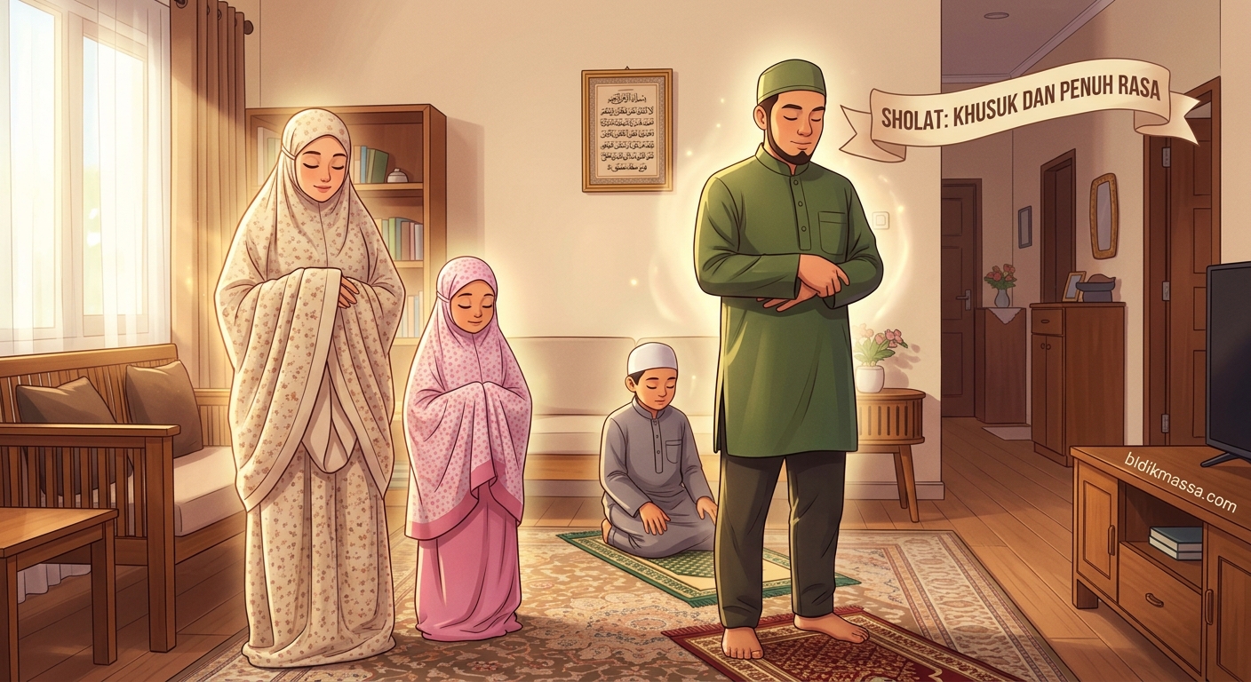 Ibadah Sholat sebuah Keluarga